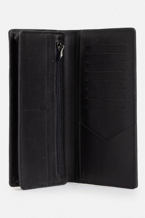 Men's Black 100% Leather Wallet B009561 - 2