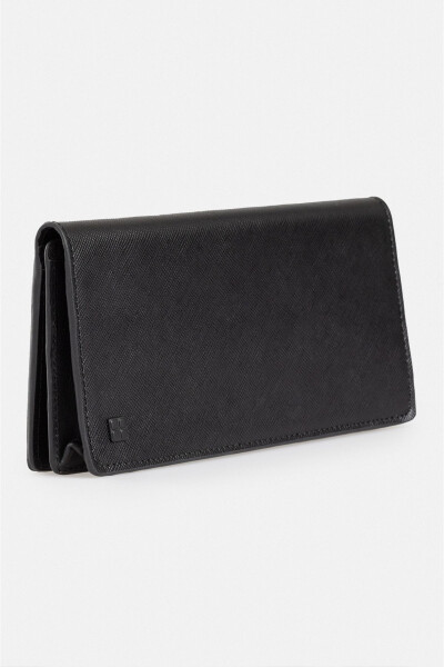 Men's Black 100% Leather Wallet B009561 - 5