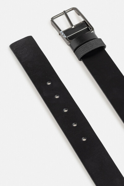 Men's Black Double-Sided Belt - 8