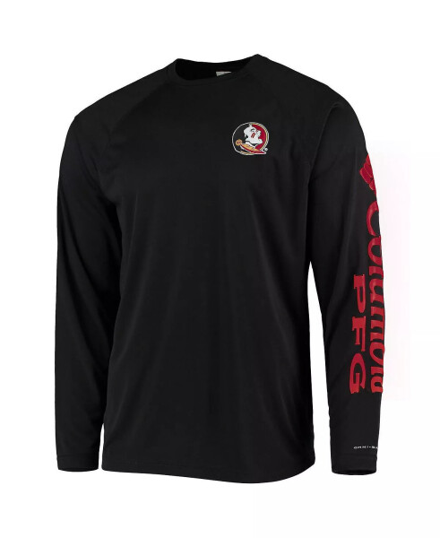 Men's Black Florida State Seminoles Terminal Tackle Omni-Shade Raglan Long Sleeve T-shirt Black - 2