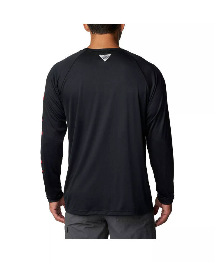 Men's Black Georgia Bulldogs Terminal Tackle Omni-Shade Raglan Long Sleeve T-shirt Black - 2