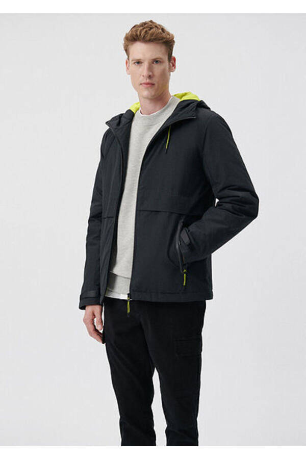 Men's Black Hooded Jacket (M0110268-900) - 2