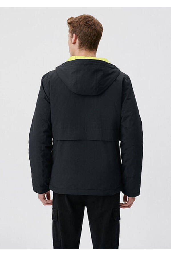 Men's Black Hooded Jacket (M0110268-900) - 4