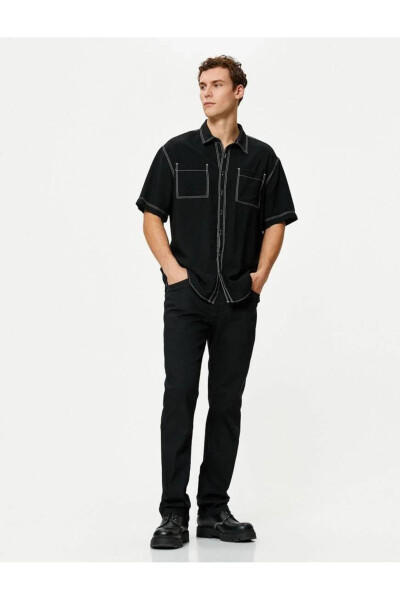 Men's Black Jeans - 7