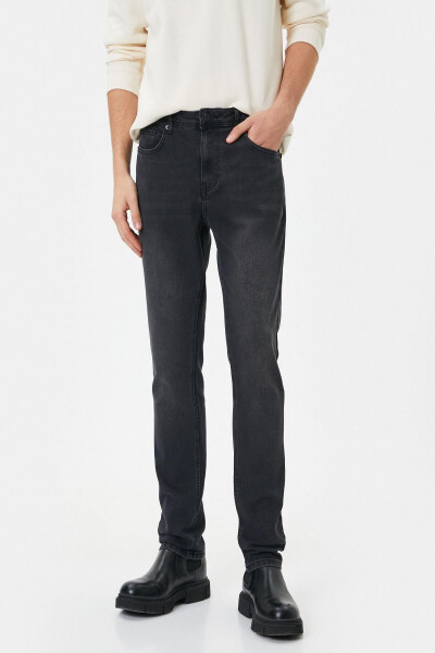 Men's black jeans - 3