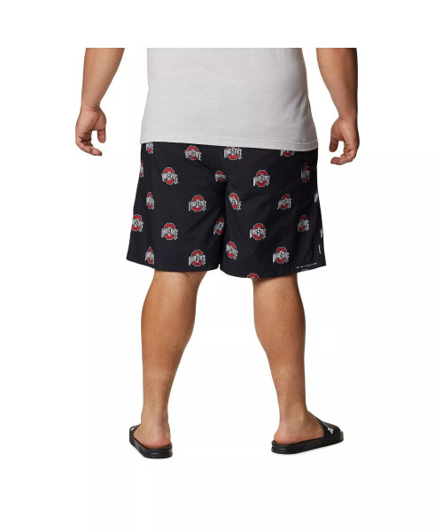 Men's Black Ohio State Buckeyes Big and Tall Backcast II Allover Print Omni-Shade Shorts Black - 2