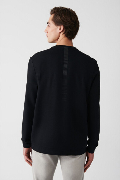 Men's Black Printed Sweatshirt - 9