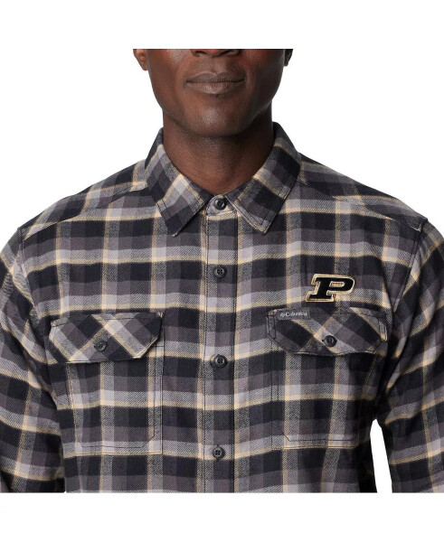 Men's Black Purdue Boilermakers Flare Gun Flannel Long Sleeve Shirt Black - 2