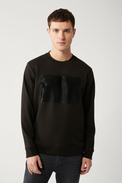 Men's Black Sweatshirt - 5