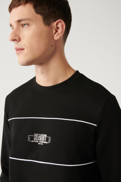 Men's Black Sweatshirt - 2