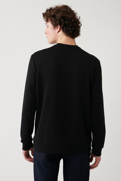 Men's Black Sweatshirt - 4