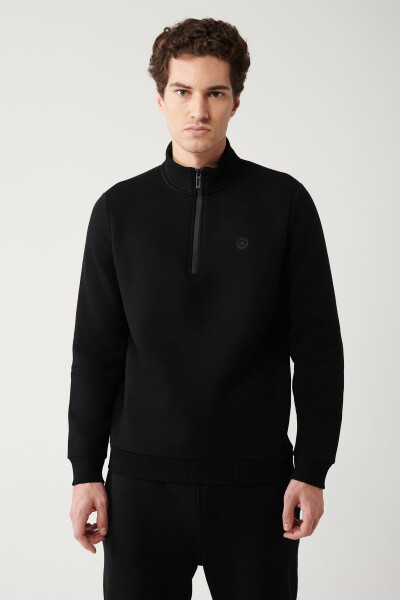 Men's Black Unisex Sweatshirt - 5