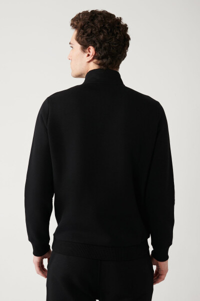 Men's Black Unisex Sweatshirt - 6