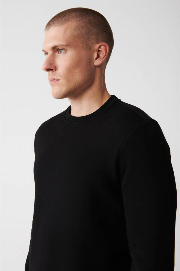 Men's Black Unisex Sweatshirt - 8