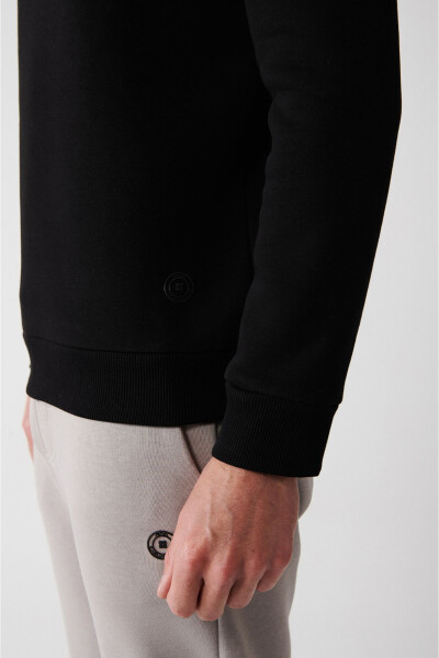 Men's Black Unisex Sweatshirt - 11