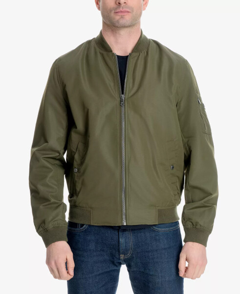 Men's Bomber Jacket, Created for Modazone Military Olive - 2