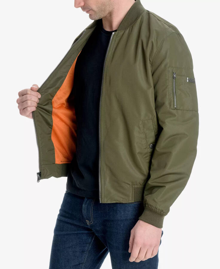 Men's Bomber Jacket, Created for Modazone Military Olive - 3