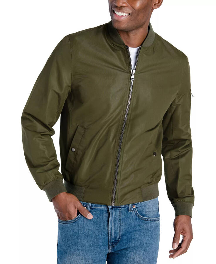 Men's Bomber Jacket, Created for Modazone Military Olive - 5