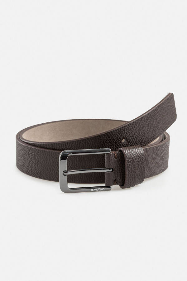 Men's Brown Floater Pattern Belt A41y9300 - 1