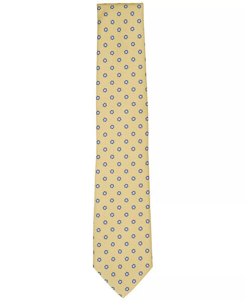 Men's Burnell Classic Floral Neat Tie, Created for Modazone Yellow - 2