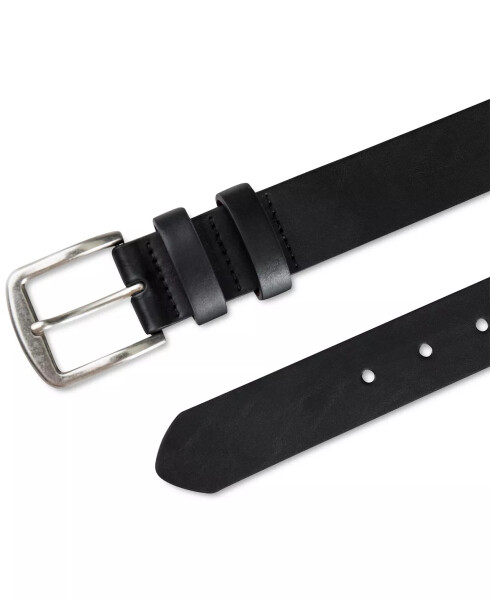 Men's Burnished-Edge Belt, Created for Modazone Black - 10