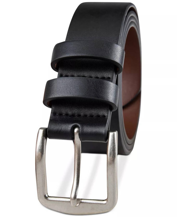 Men's Burnished-Edge Belt, Created for Modazone Black - 3