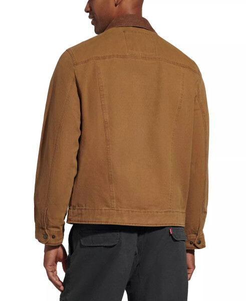 Men's Canvas Utility Jacket Worker Brown - 2