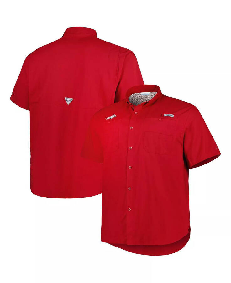 Men's Cardinal Arkansas Razorbacks Big and Tall Collegiate Tamiami Button-Down Shirt Cardinal - 1