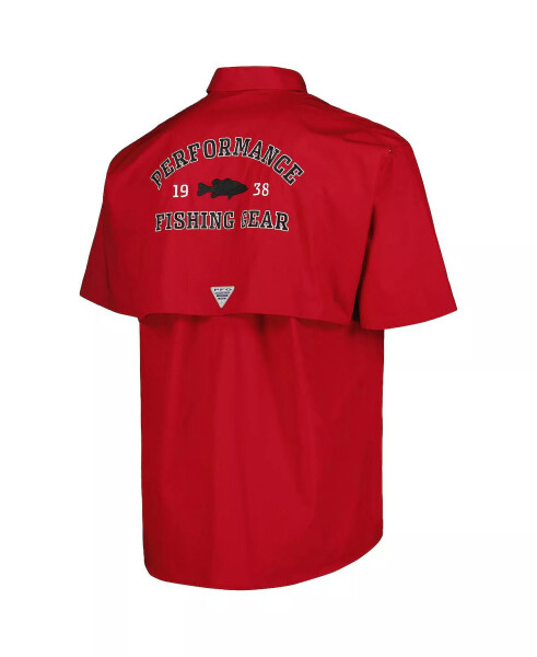 Men's Cardinal Arkansas Razorbacks Bonehead Button-Up Shirt Cardinal - 4