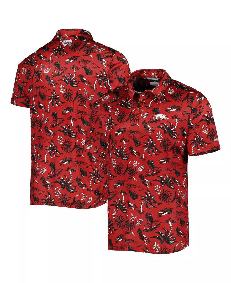 Men's Cardinal Arkansas Razorbacks Super Terminal Tackle Omni-Shade Polo Shirt Cardinal - 1