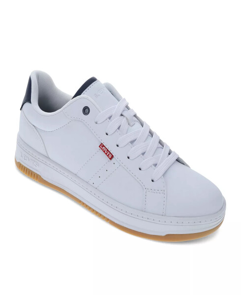 Men's Carson Lace Up Sneaker White/Navy/Red - 1