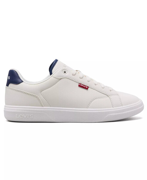 Men's Carter Casual Lace Up Sneakers White, Navy - 2