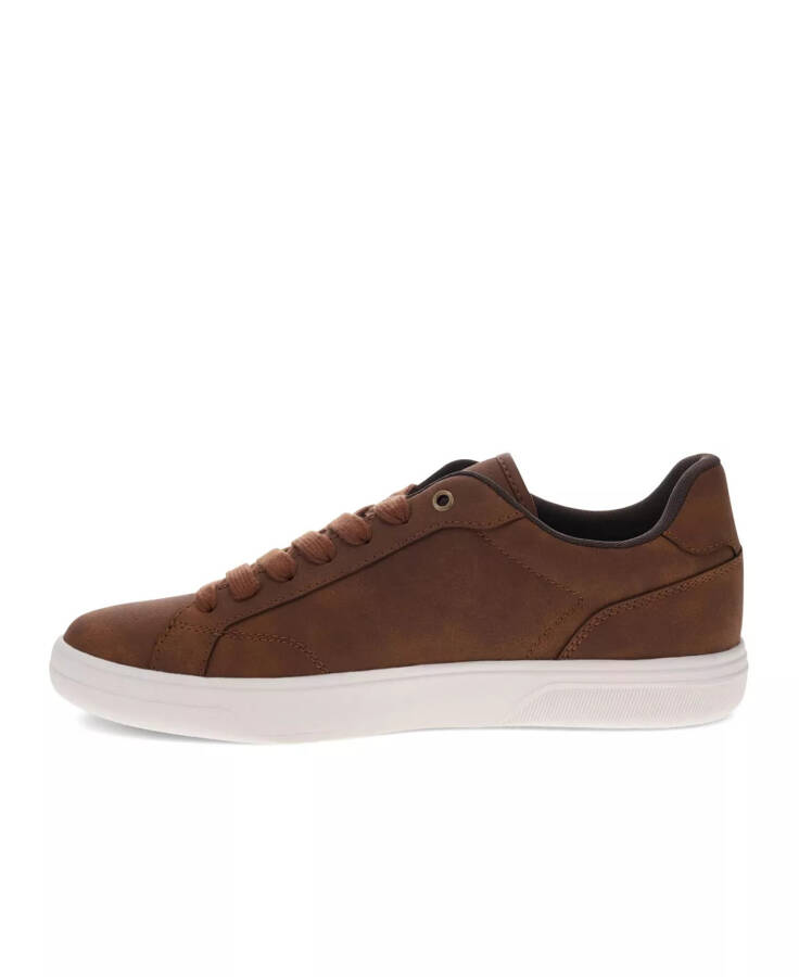 Men's Carter NB Low Top Sneaker Tan, Dark Brown - 5