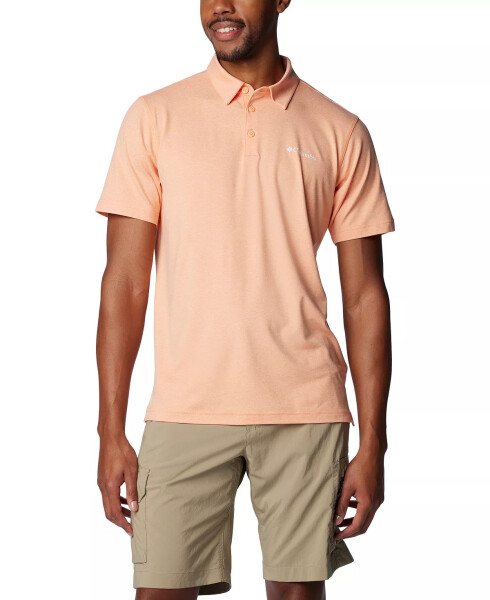 Men's Carter Short Sleeve Performance Crest Polo Apricot Fizz - 1