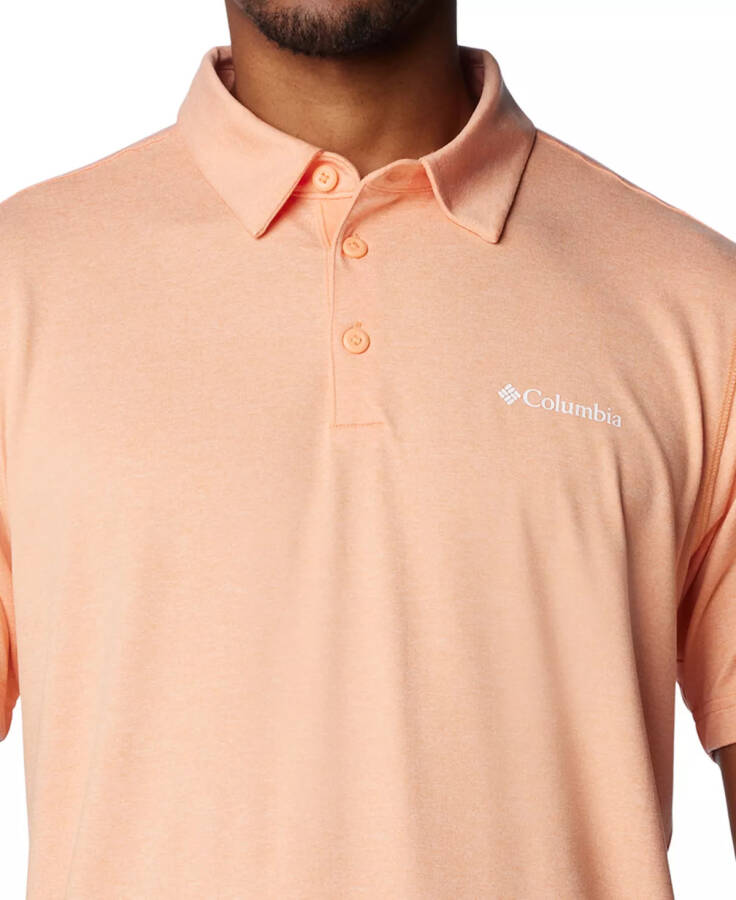 Men's Carter Short Sleeve Performance Crest Polo Apricot Fizz - 4