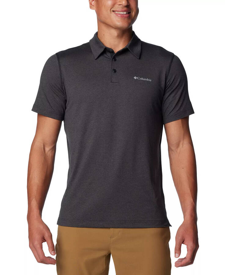 Men's Carter Short Sleeve Performance Crest Polo Black - 1