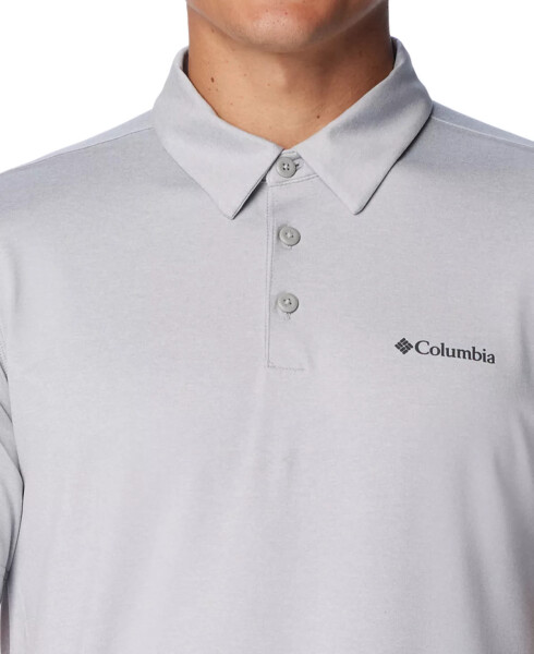 Men's Carter Short Sleeve Performance Crest Polo Columbia Grey - 4