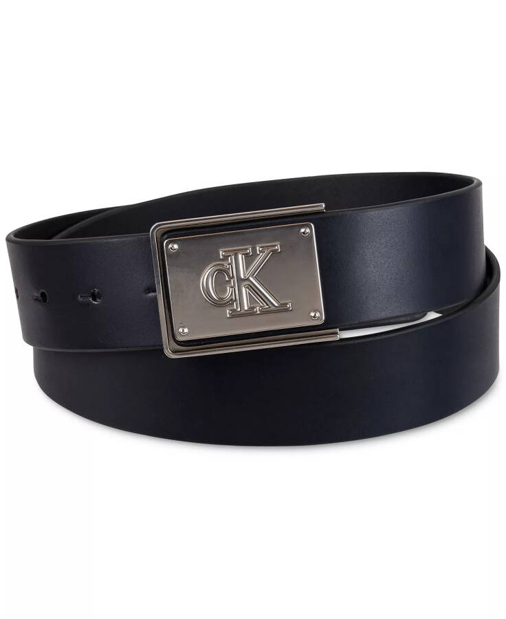 Men's CK Plate Plaque Belt Black - 1