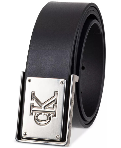 Men's CK Plate Plaque Belt Black - 2