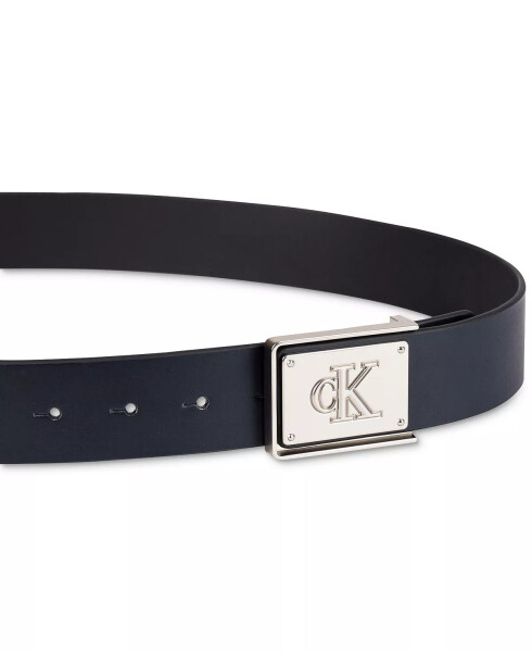 Men's CK Plate Plaque Belt Black - 4