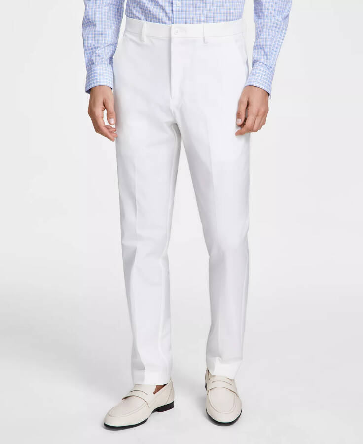 Men's Classic Fit Cotton Stretch Performance Pants Off White - 2