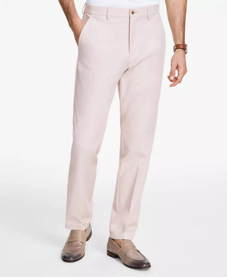 Men's Classic Fit Cotton Stretch Performance Pants Pink - 1