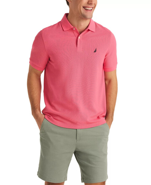 Men's Classic-Fit Deck Polo Shirt Bright Pink - 1