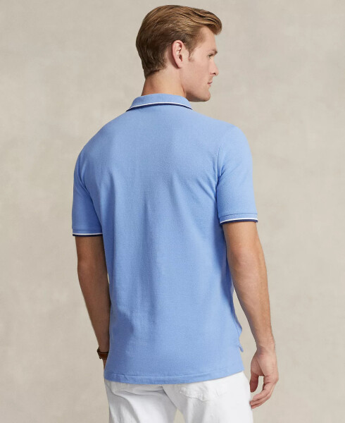 Men's Classic-Fit Mesh Polo Shirt Summer Blue - 2