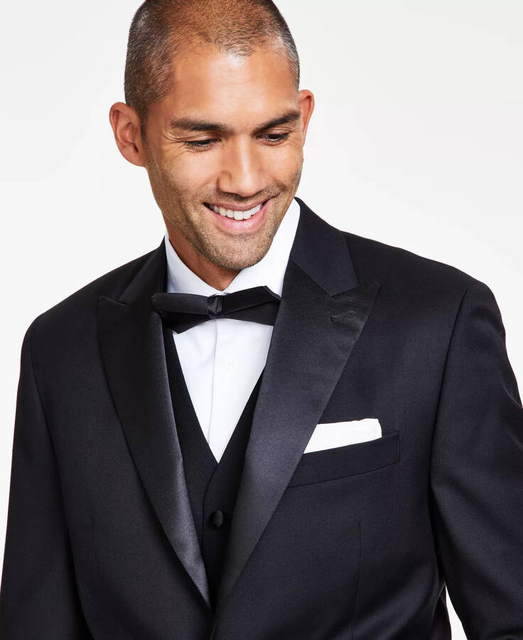 Men's Classic-Fit Stretch Tuxedo Jacket Black - 3