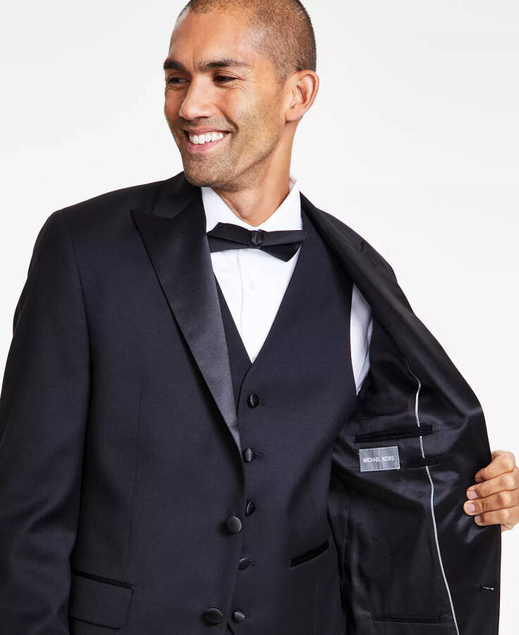 Men's Classic-Fit Stretch Tuxedo Jacket Black - 4