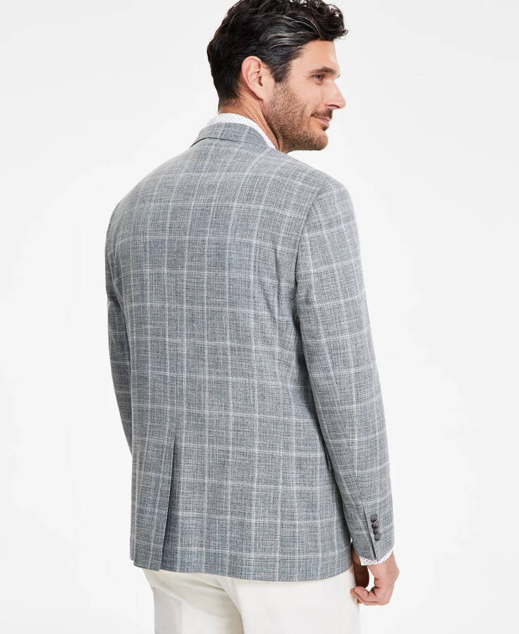 Men's Classic-Fit Windowpane Sport Coat Sage Green - 2