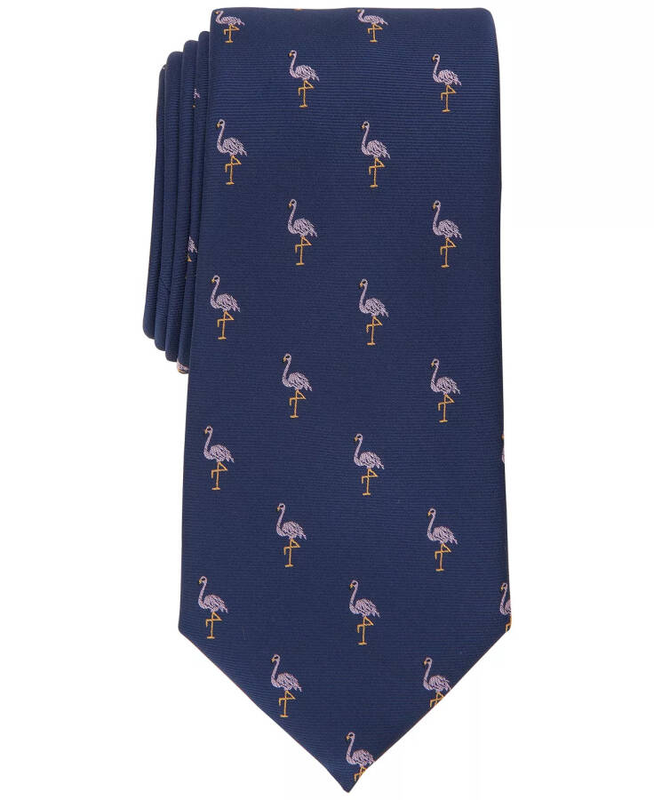 Men's Classic Flamingo Conversational Tie, Created for Modazone Navy - 1