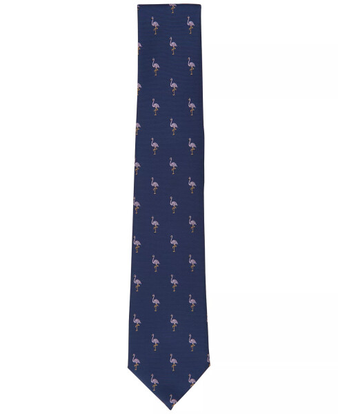 Men's Classic Flamingo Conversational Tie, Created for Modazone Navy - 2