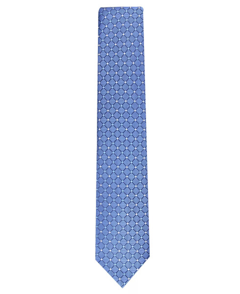 Men's Classic Grid Tie, Created for Modazone Blue - 2